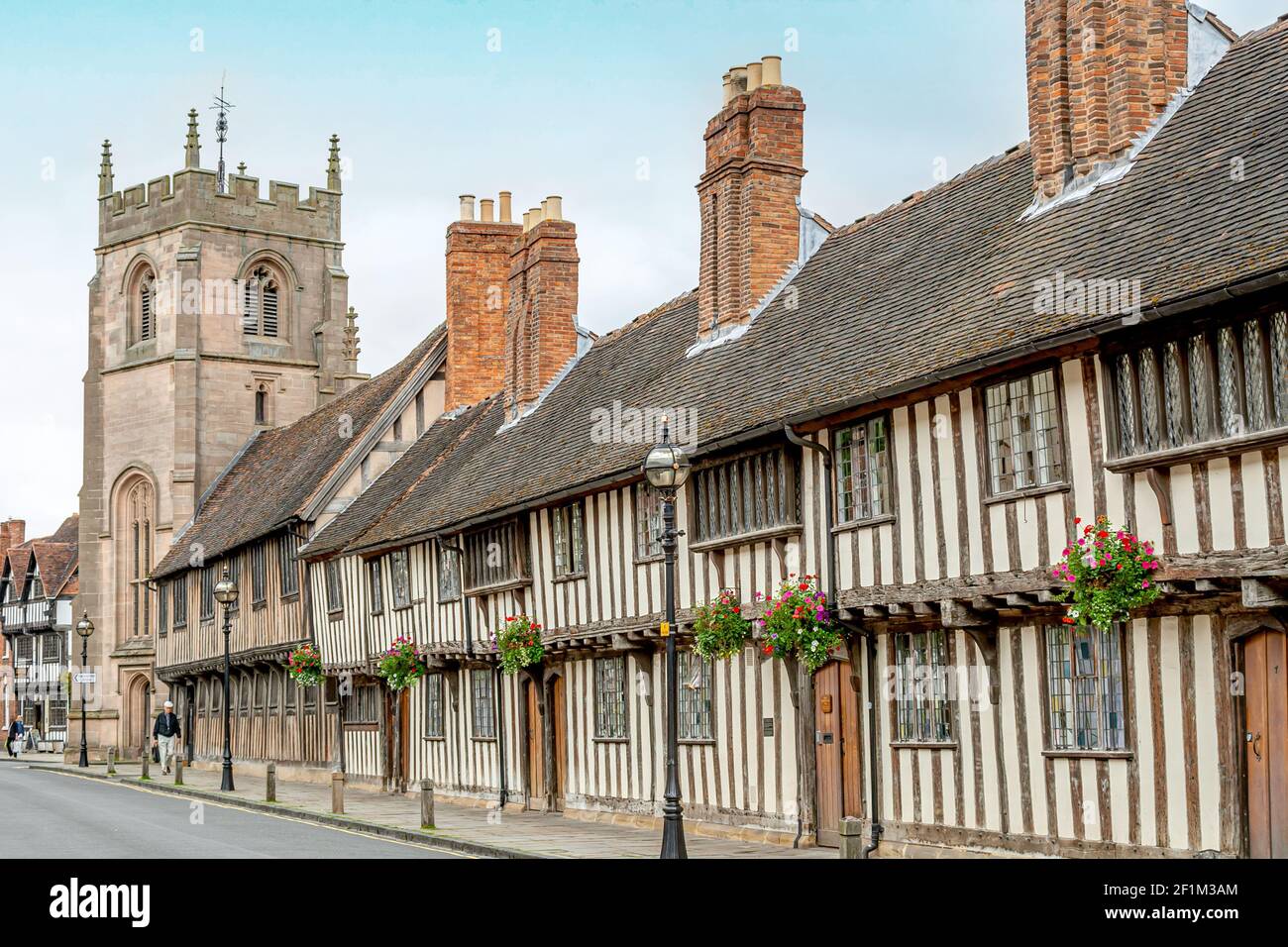 Guild Chapel, called Shakespeare's School, in Stratford upon Avon, Warwickshire, England Stock Photo