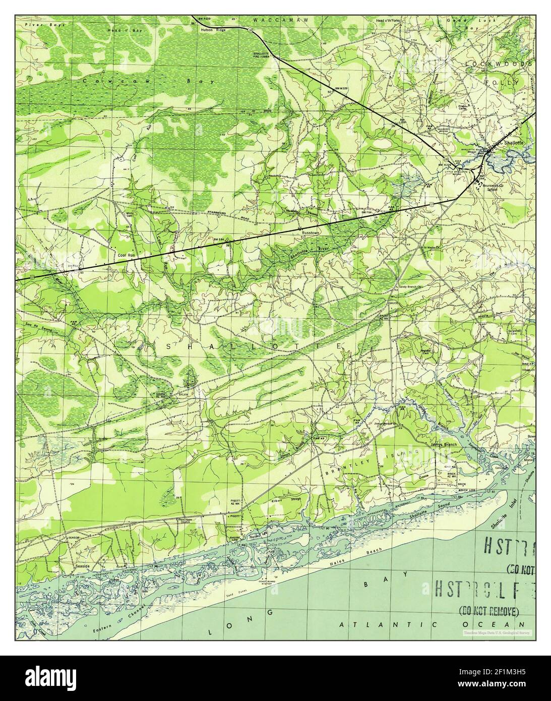 Shallotte, North Carolina, map 1944, 131680, United States of America by Timeless Maps, data U