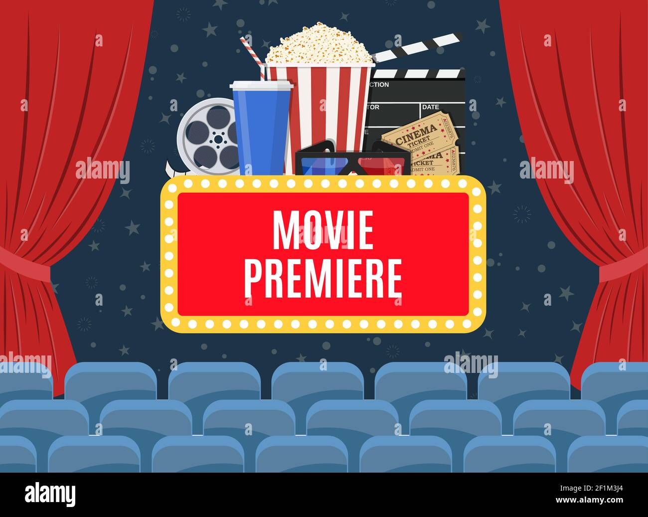 Movie premiere poster Stock Vector Image & Art Alamy