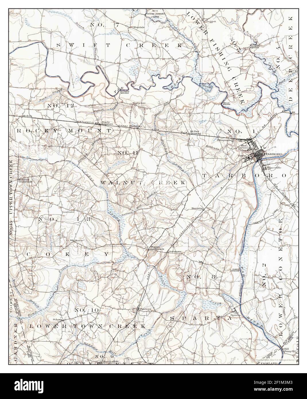 Tarboro, North Carolina, map 1902, 162500, United States of America by