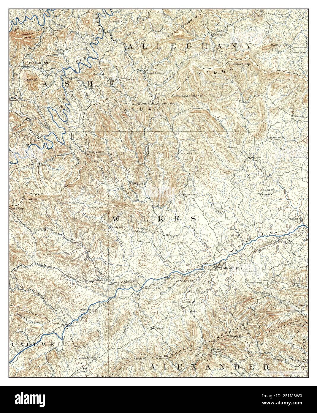 Map of north wilkesboro Cut Out Stock Images & Pictures Alamy