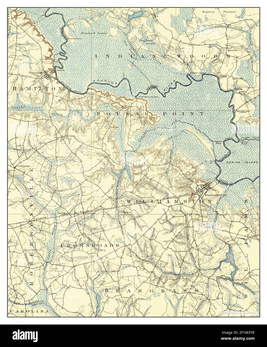 Williamston, North Carolina, map 1902, 162500, United States of