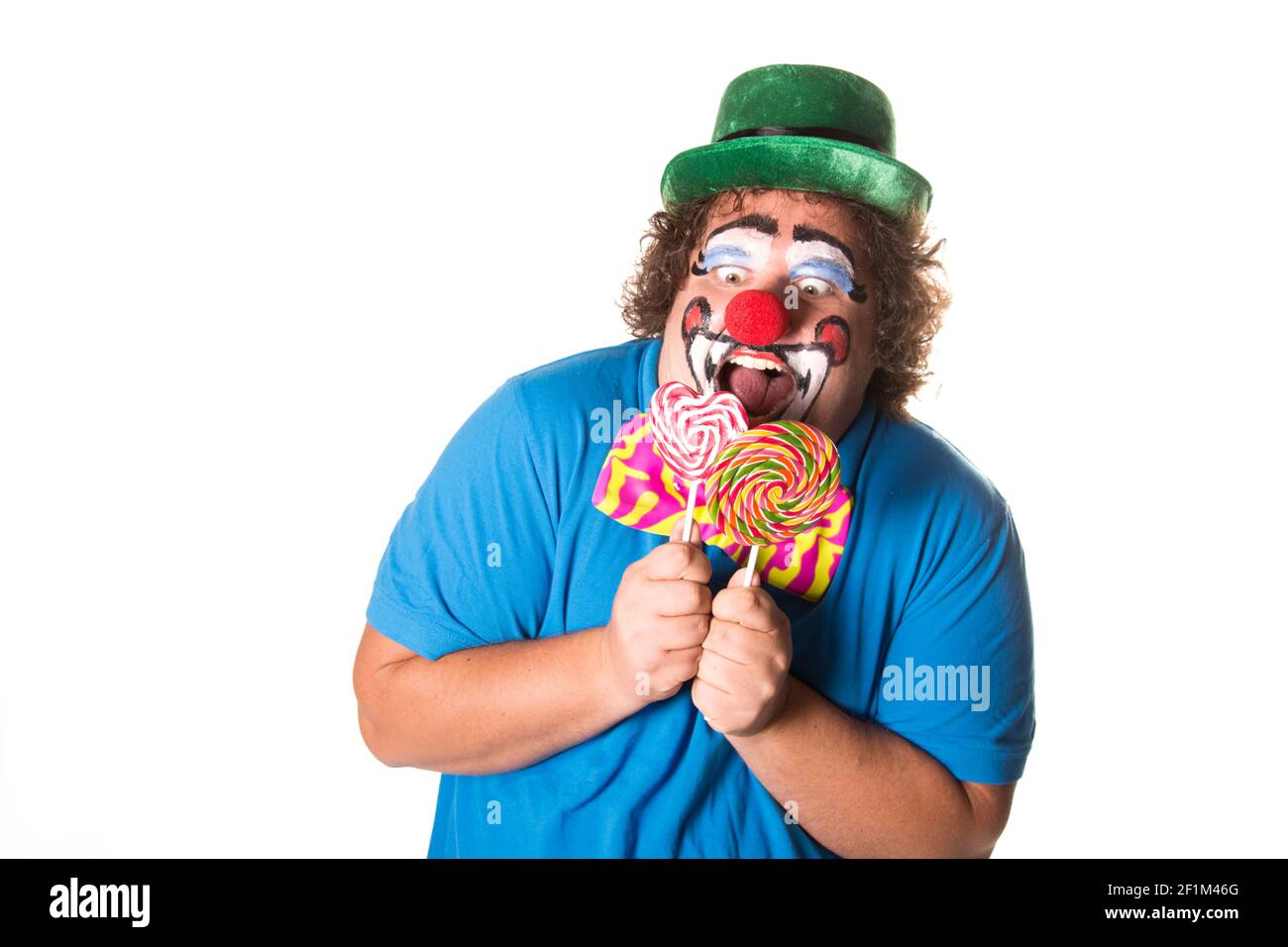 Funny fat clown. 