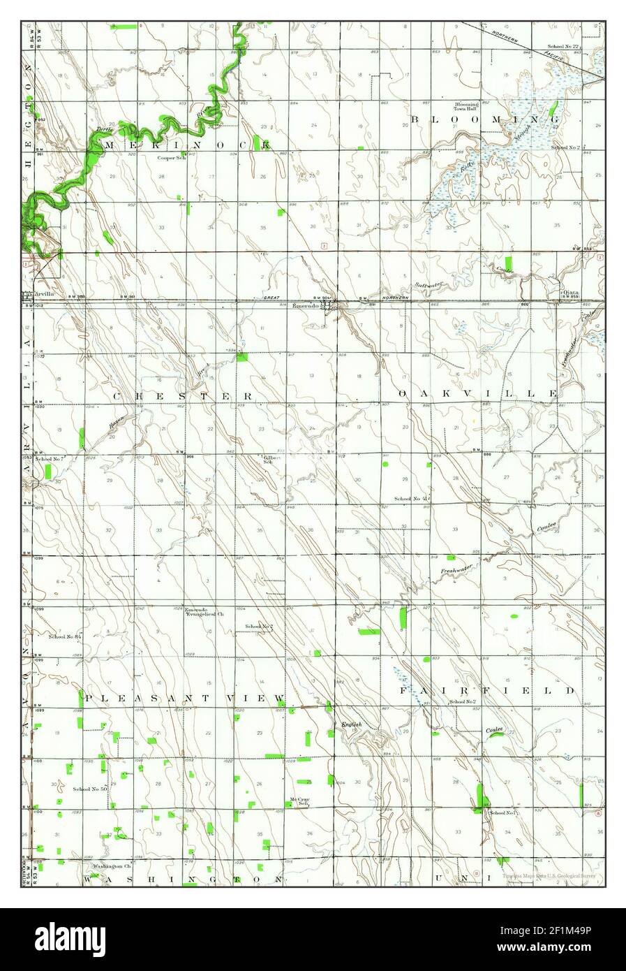 Antique map of north dakota hires stock photography and images Alamy