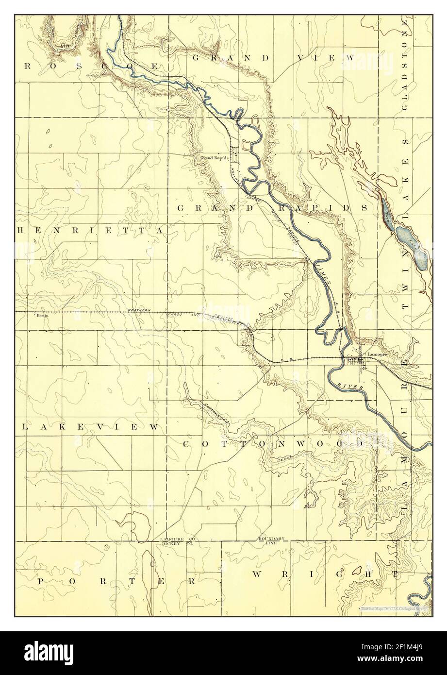 Lamoure North Dakota Map La Moure, North Dakota, Map 1894, 1:62500, United States Of America By  Timeless Maps, Data U.s. Geological Survey Stock Photo - Alamy