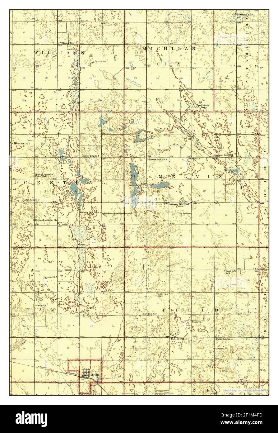 Map of mcville hires stock photography and images Alamy