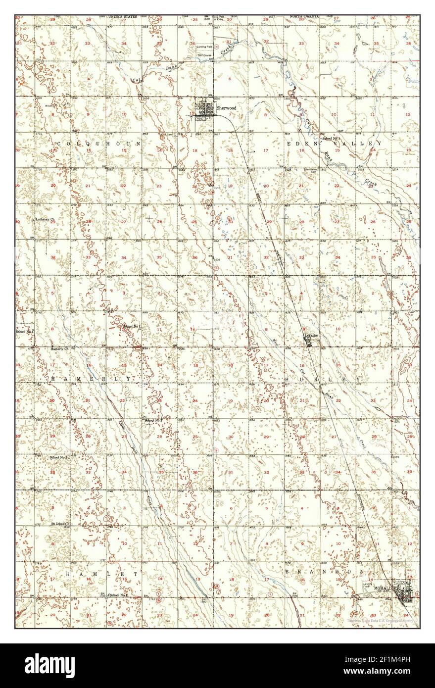 Mohall north dakota map Cut Out Stock Images & Pictures Alamy