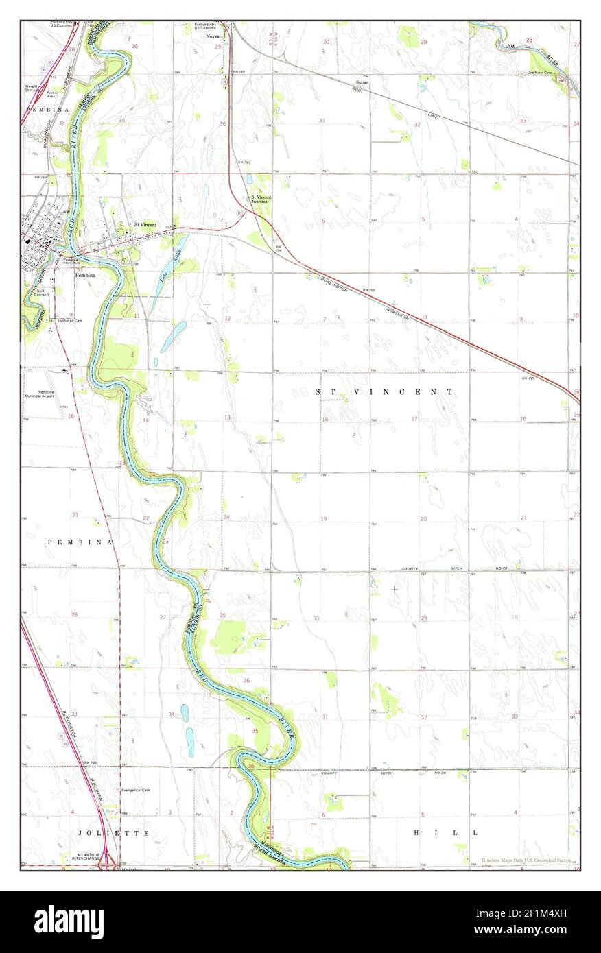 Pembina map hires stock photography and images Alamy