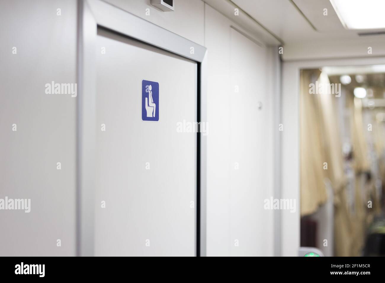Toilet in the overnight train with hygiene Stock Photo Alamy