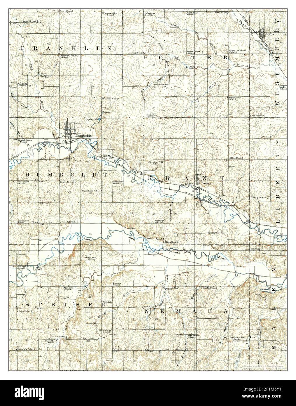 Humboldt, Nebraska, map 1916, 162500, United States of America by