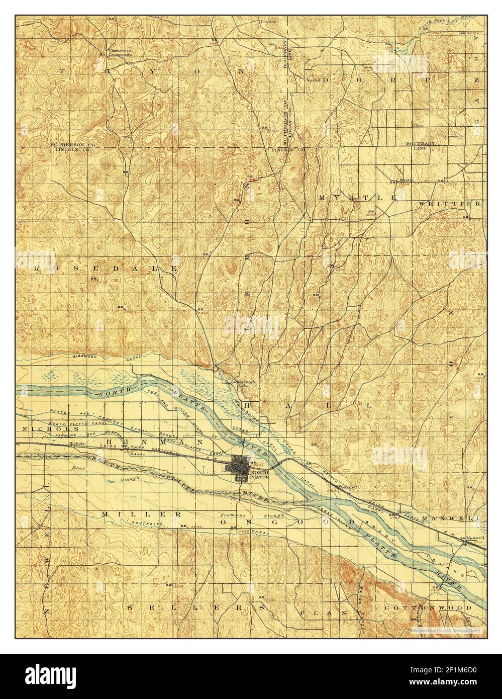 Map of north platte hires stock photography and images Alamy
