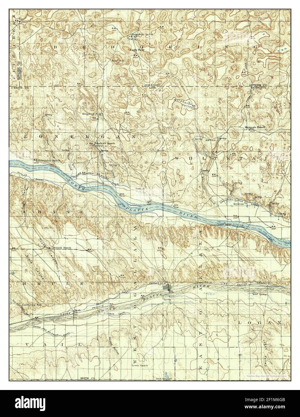 Map of ogallala nebraska hires stock photography and images Alamy
