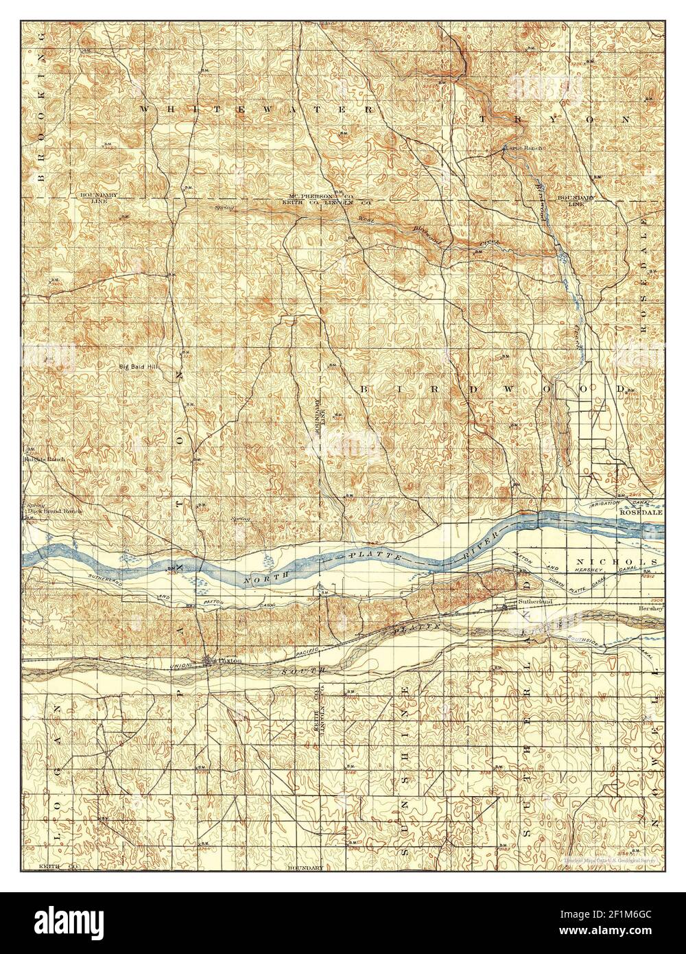 Map of paxton nebraska Cut Out Stock Images & Pictures Alamy