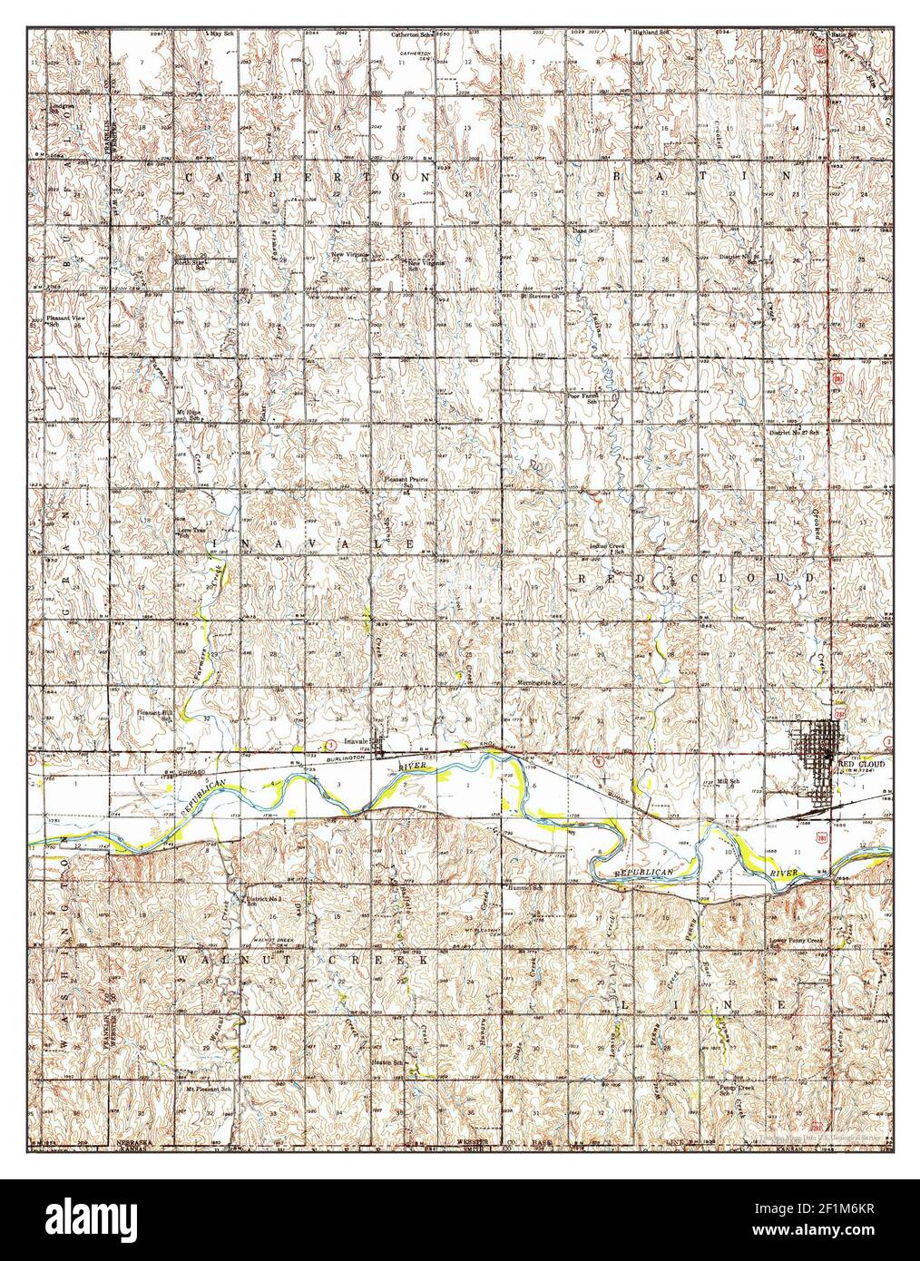Red Cloud, Nebraska, map 1940, 162500, United States of America by