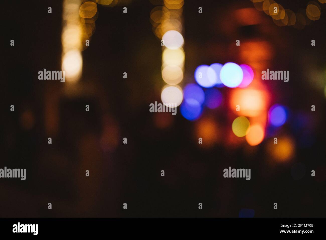 Defocused image of colorful lights Stock Photo