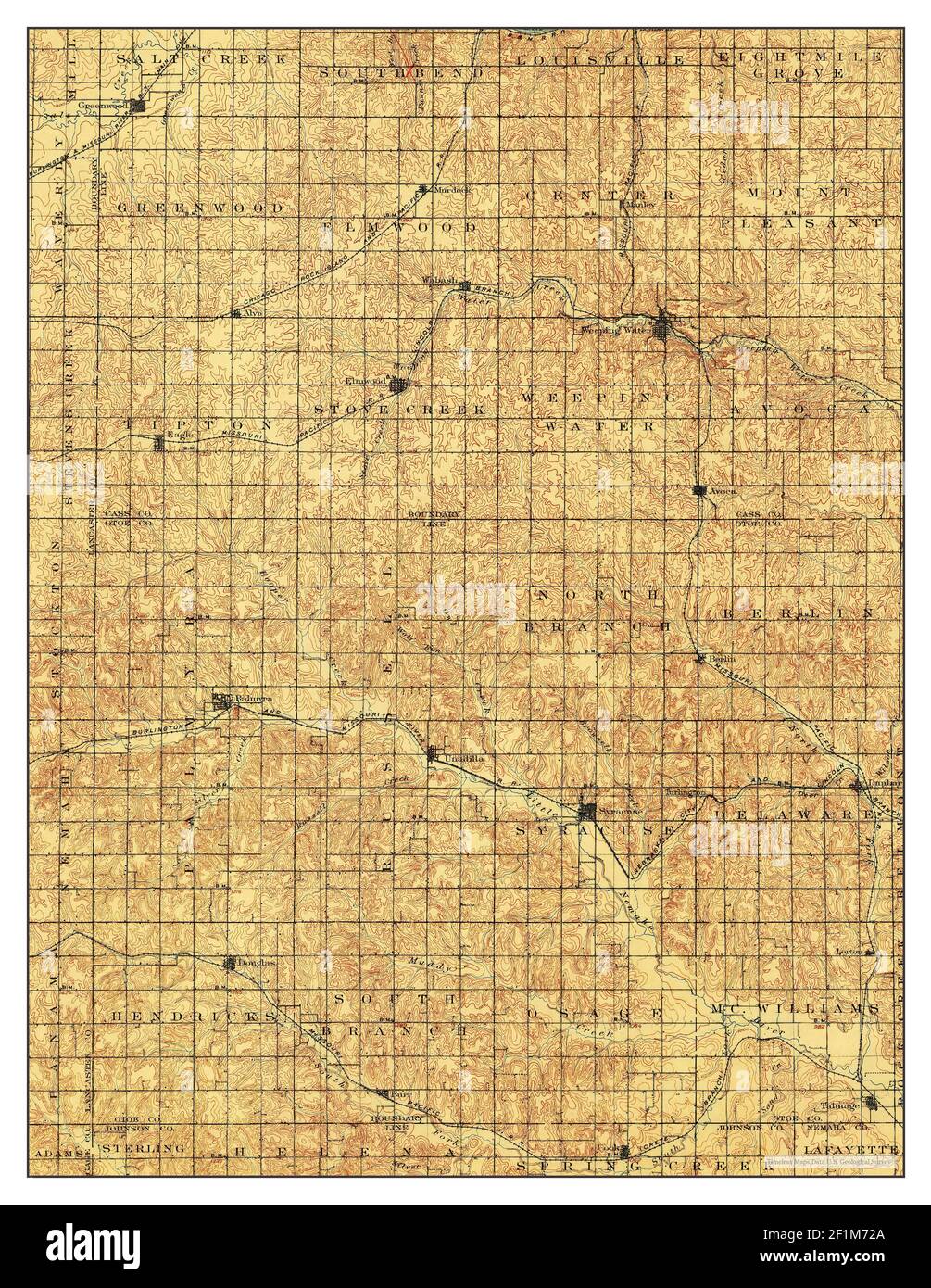 Weeping Water, Nebraska, map 1903, 1125000, United States of America