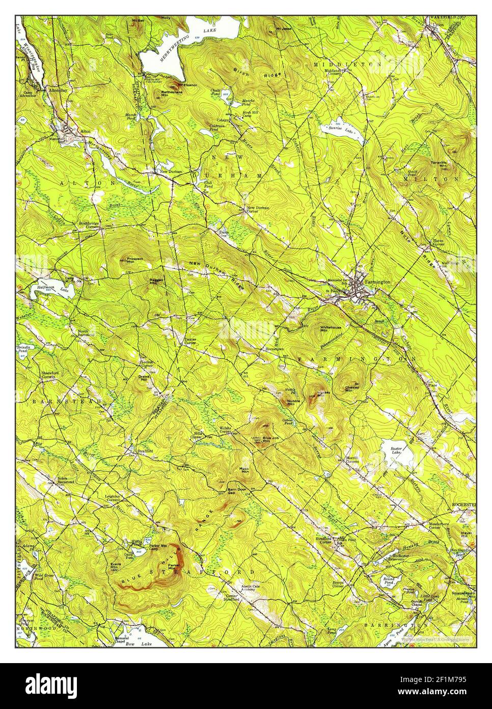 Alton, New Hampshire, map 1957, 162500, United States of America by