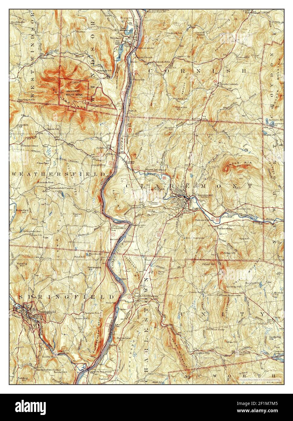 Claremont, New Hampshire, map 1929, 162500, United States of America