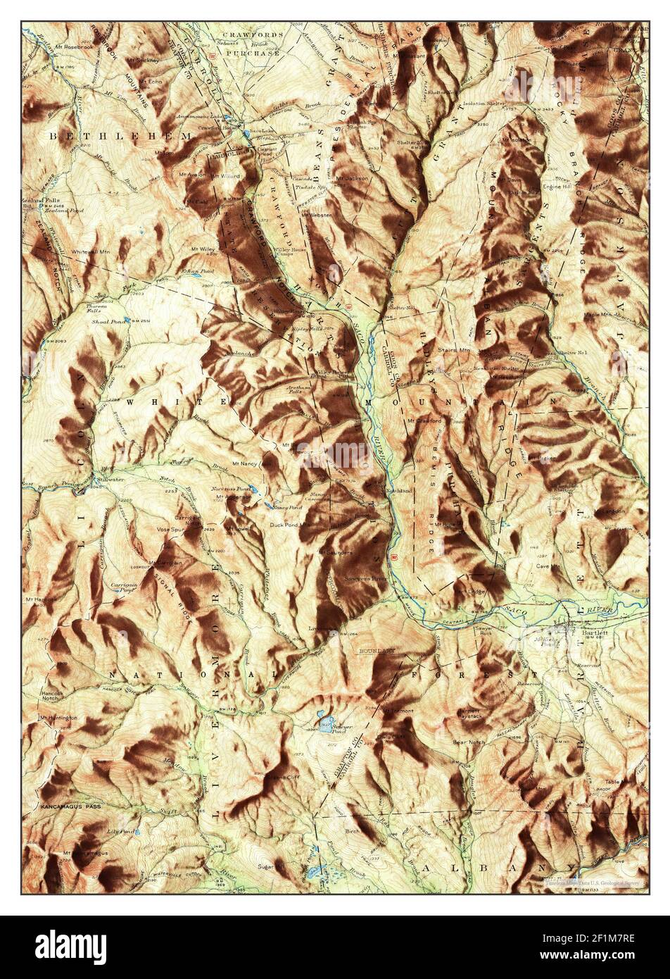 Crawford Notch, New Hampshire, map 1946, 162500, United States of