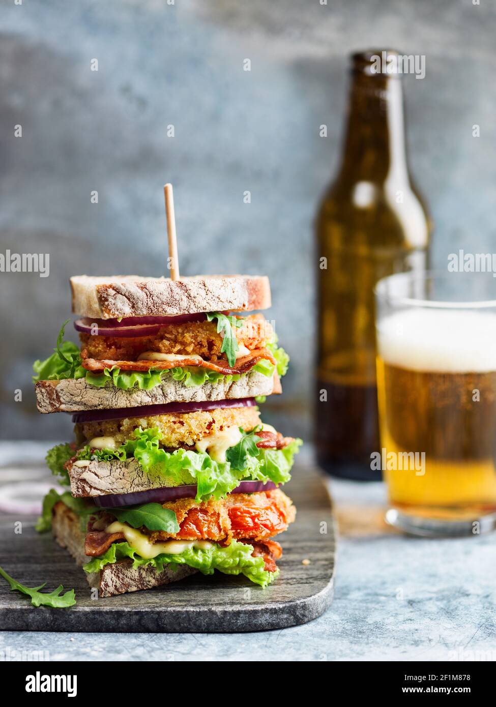 Multilayered sandwich Stock Photo Alamy