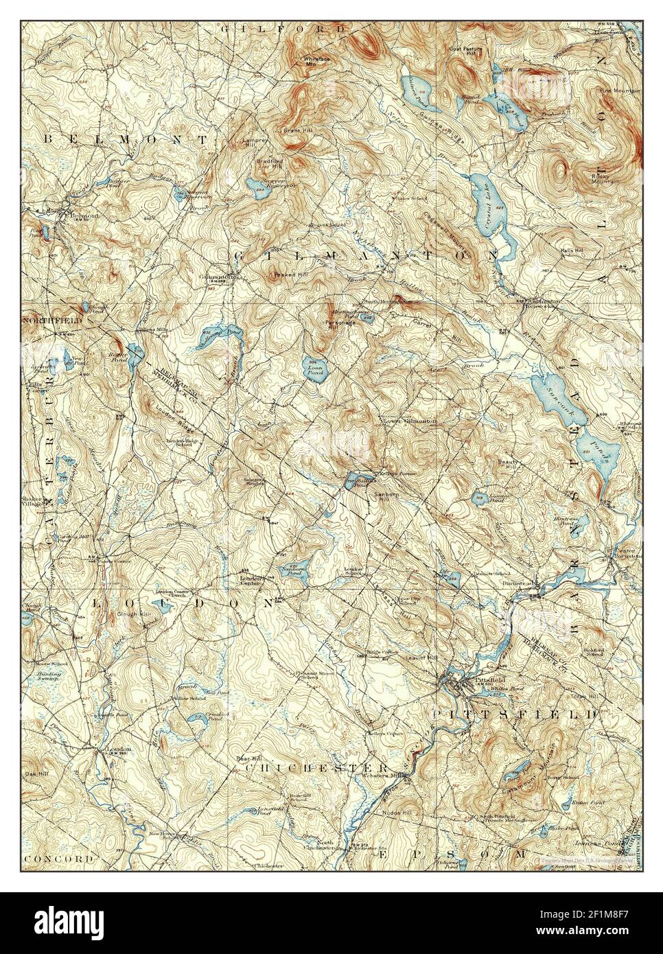 Gilmanton, New Hampshire, map 1927, 162500, United States of America