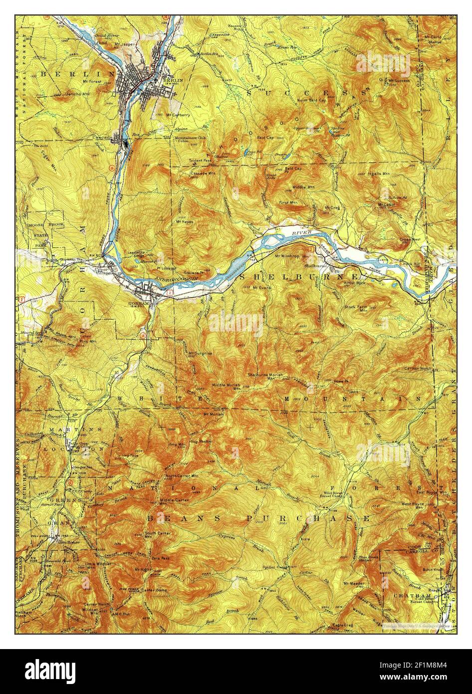Map of gorham new hampshire hires stock photography and images Alamy