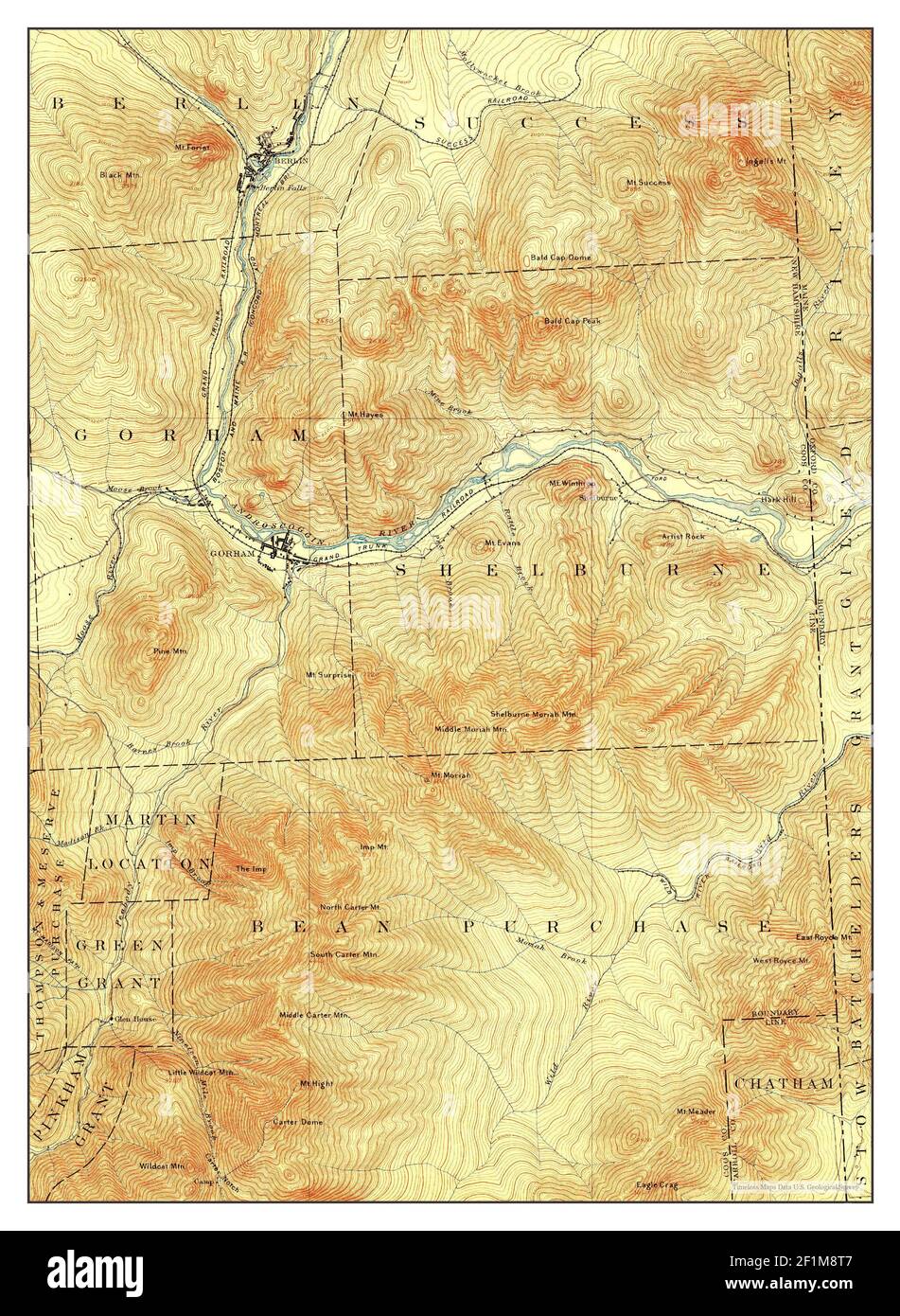 Map of gorham new hampshire hires stock photography and images Alamy
