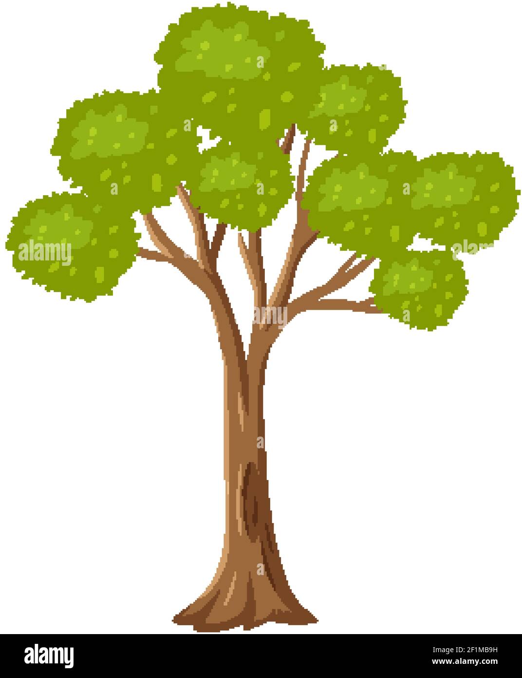 Isolated tree on white background illustration Stock Vector Image & Art ...