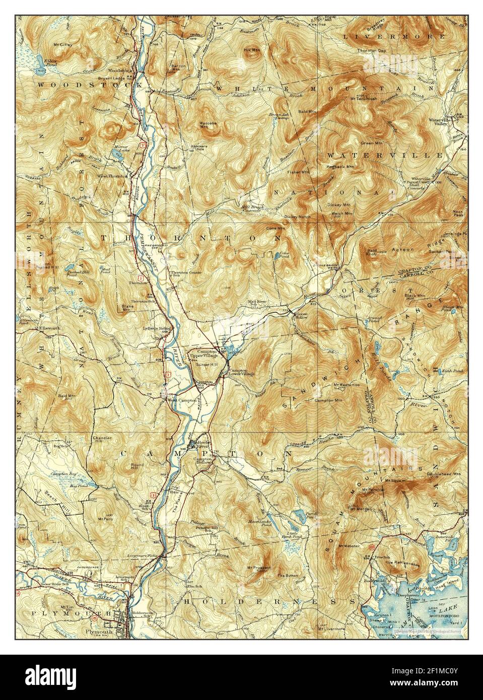 Map of plymouth new hampshire hires stock photography and images Alamy