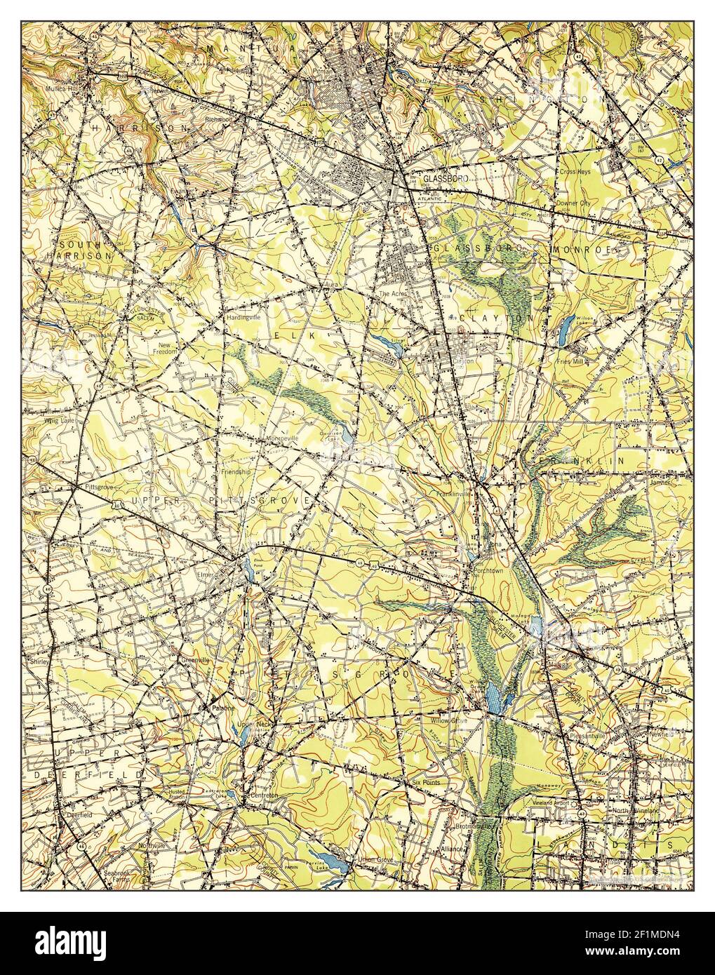 Glassboro, New Jersey, map 1948, 162500, United States of America by Timeless Maps, data U.S