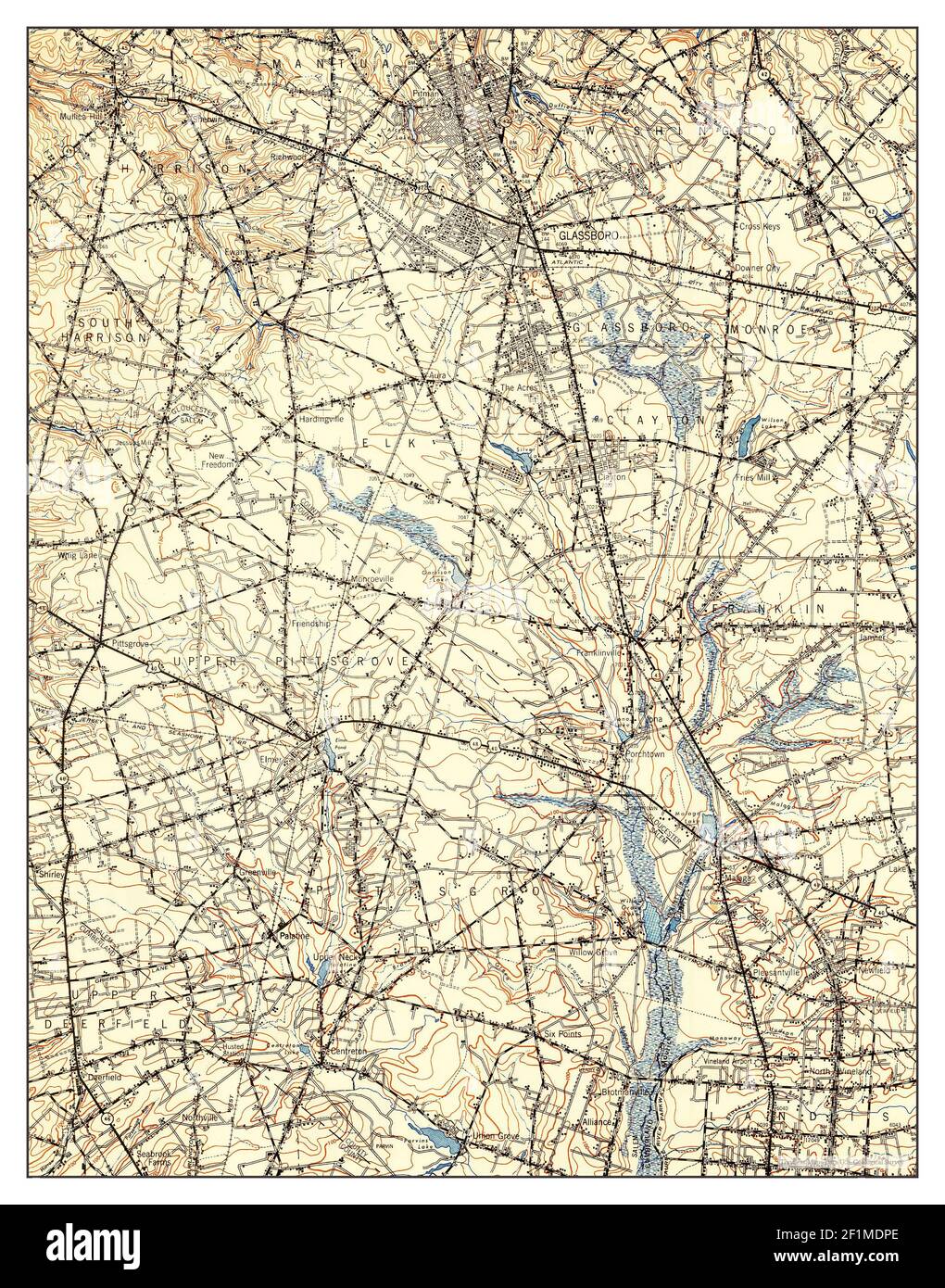 Glassboro, New Jersey, map 1948, 162500, United States of America by Timeless Maps, data U.S