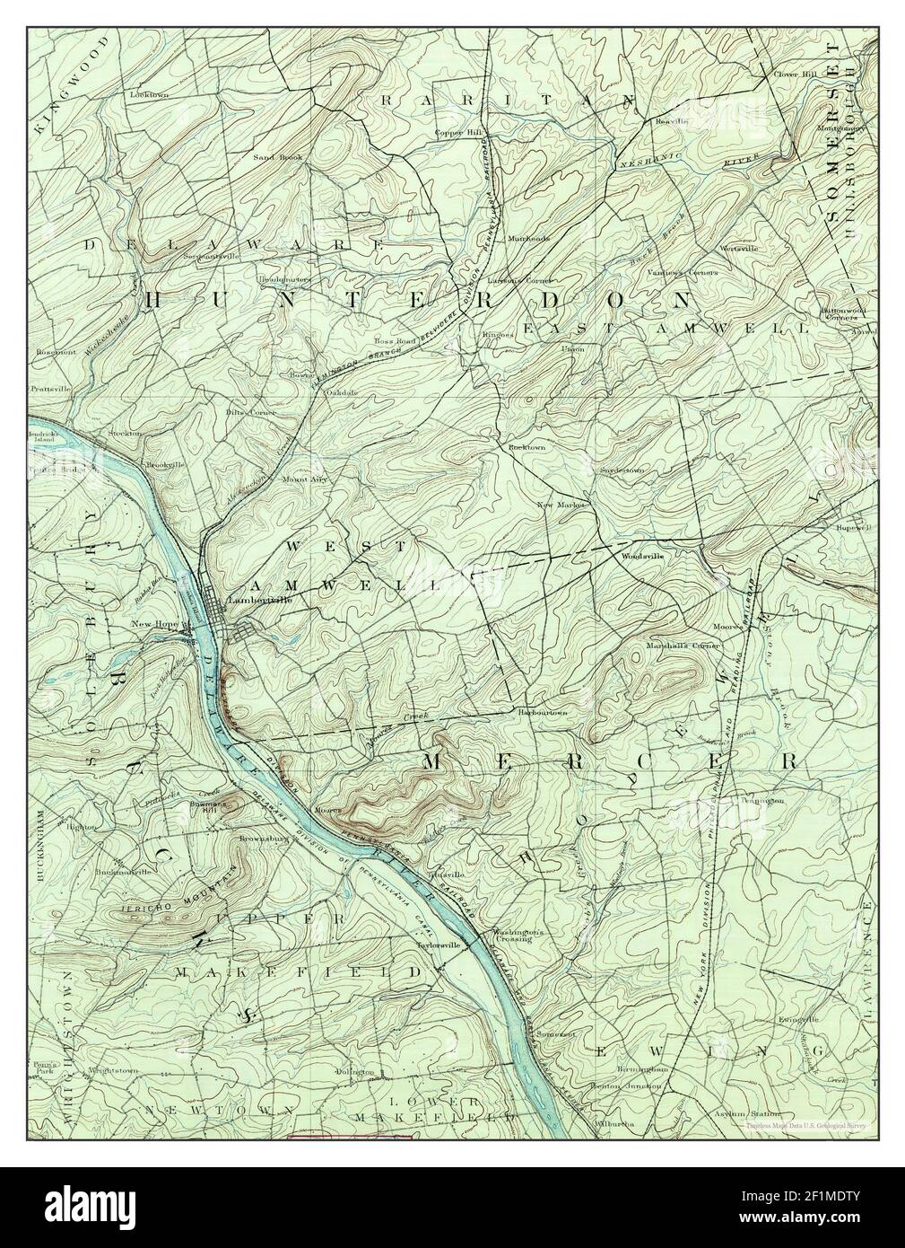 Map of lambertville hires stock photography and images Alamy