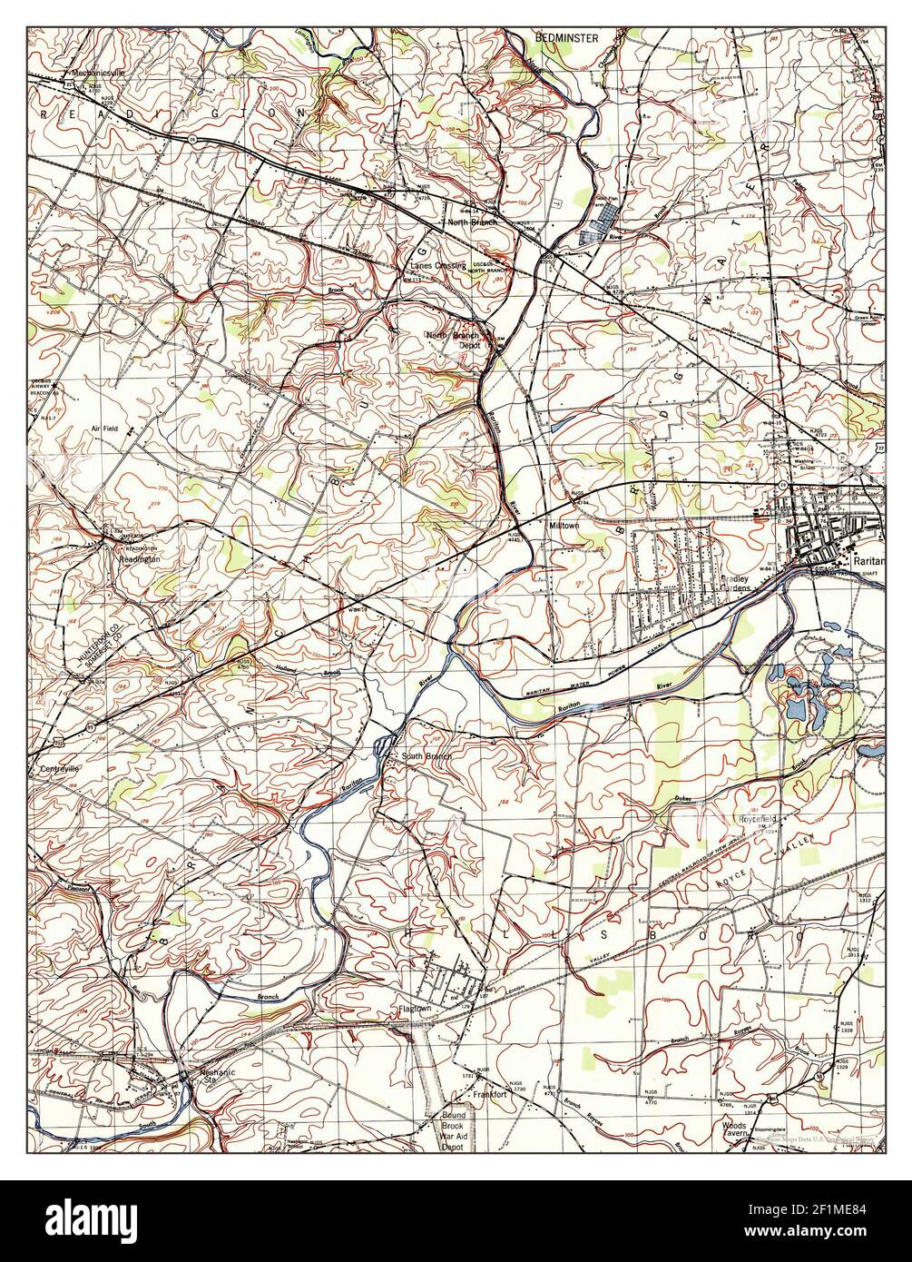 Map Raritan Arsenal Raritan, New Jersey, map 1943, 1:31680, United States of America by ...