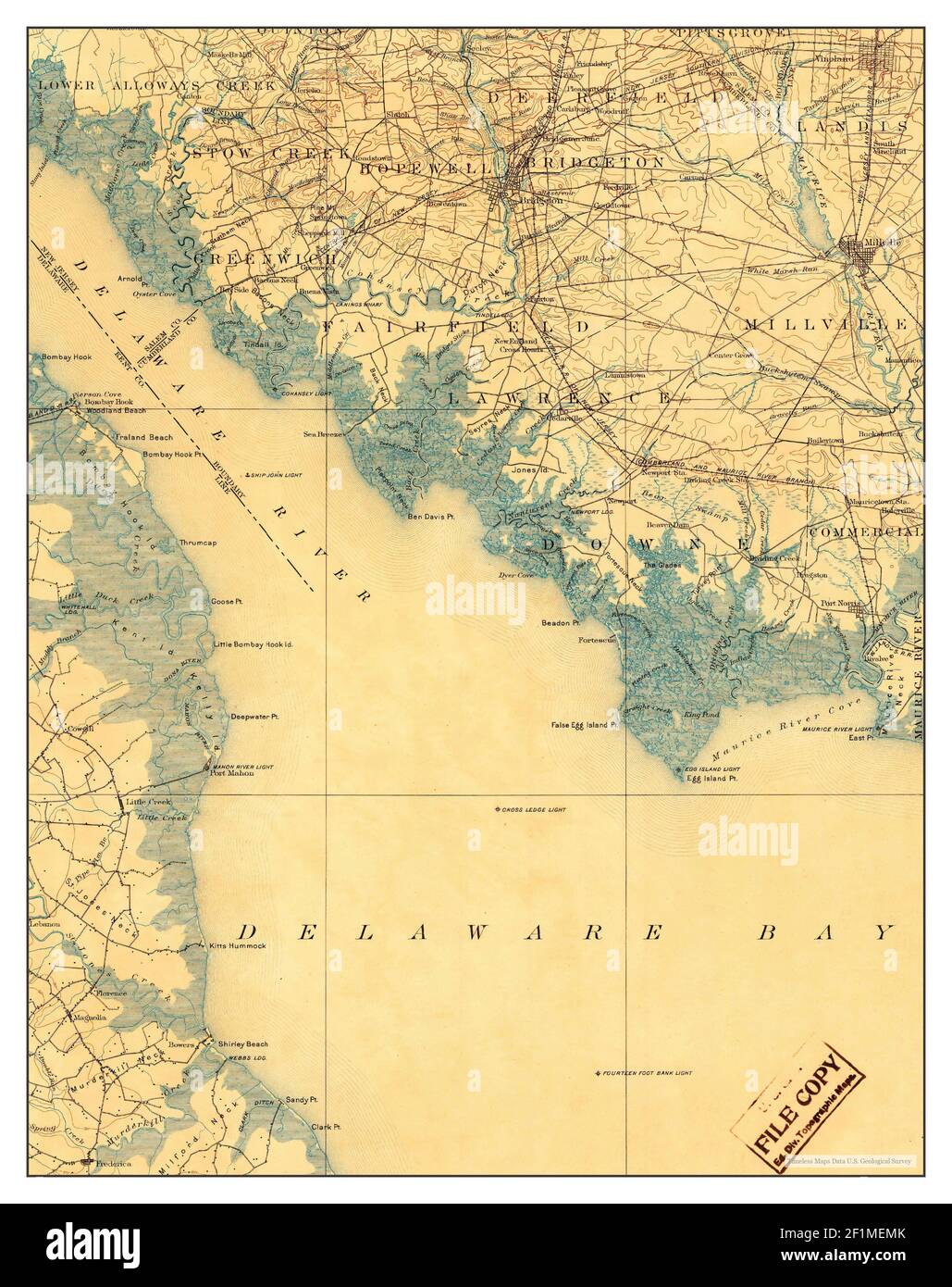 Vintage map of vineland hires stock photography and images Alamy