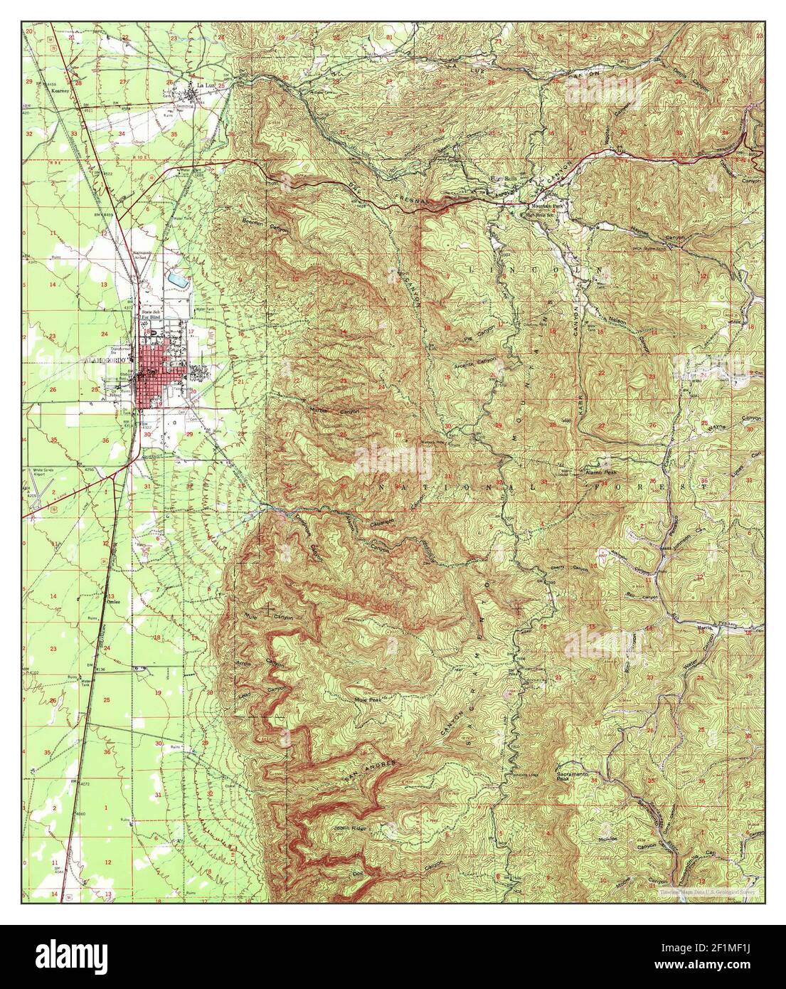 Alamogordo new mexico map Cut Out Stock Images & Pictures - Alamy