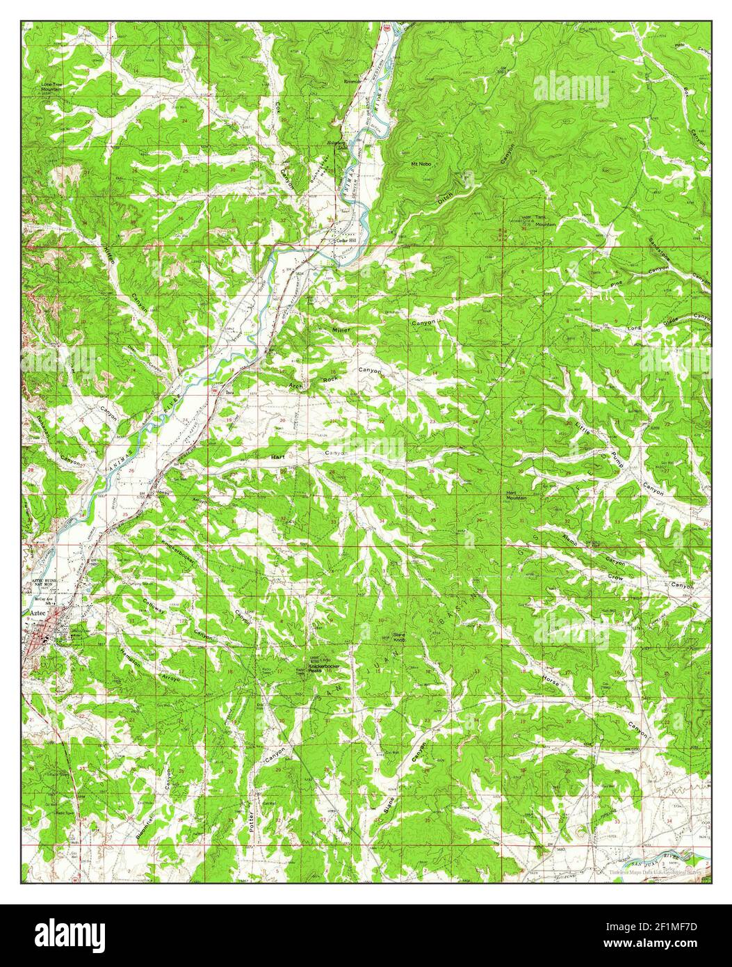 Aztec New Mexico Map Aztec, New Mexico, Map 1959, 1:62500, United States Of America By Timeless  Maps, Data U.s. Geological Survey Stock Photo - Alamy