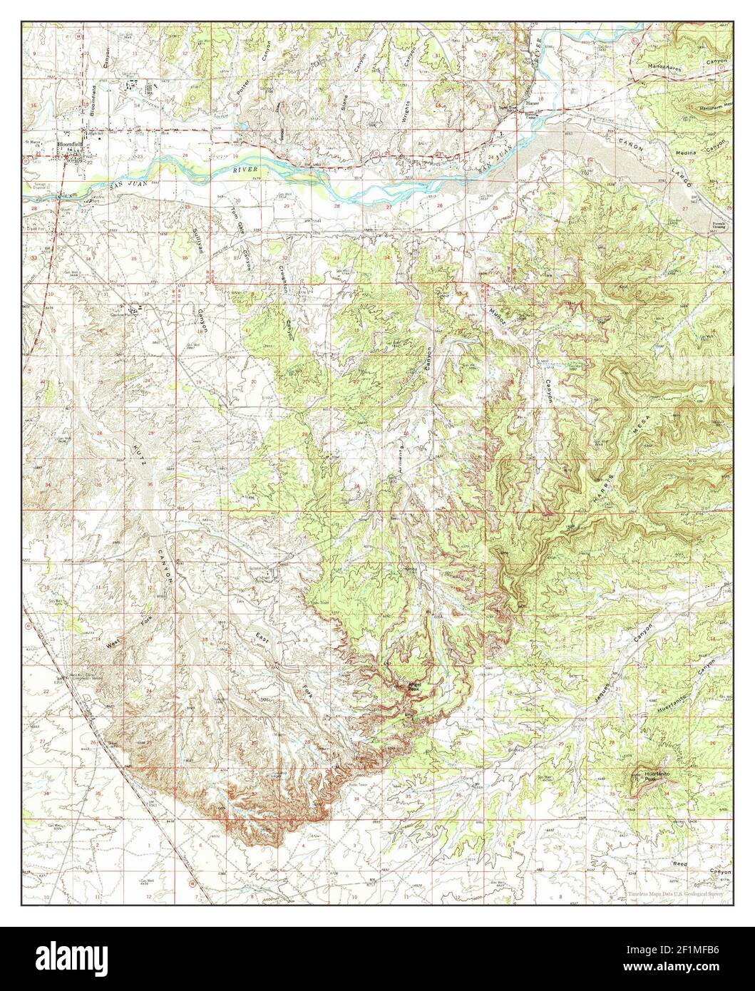 Map of bloomfield new mexico Cut Out Stock Images & Pictures Alamy