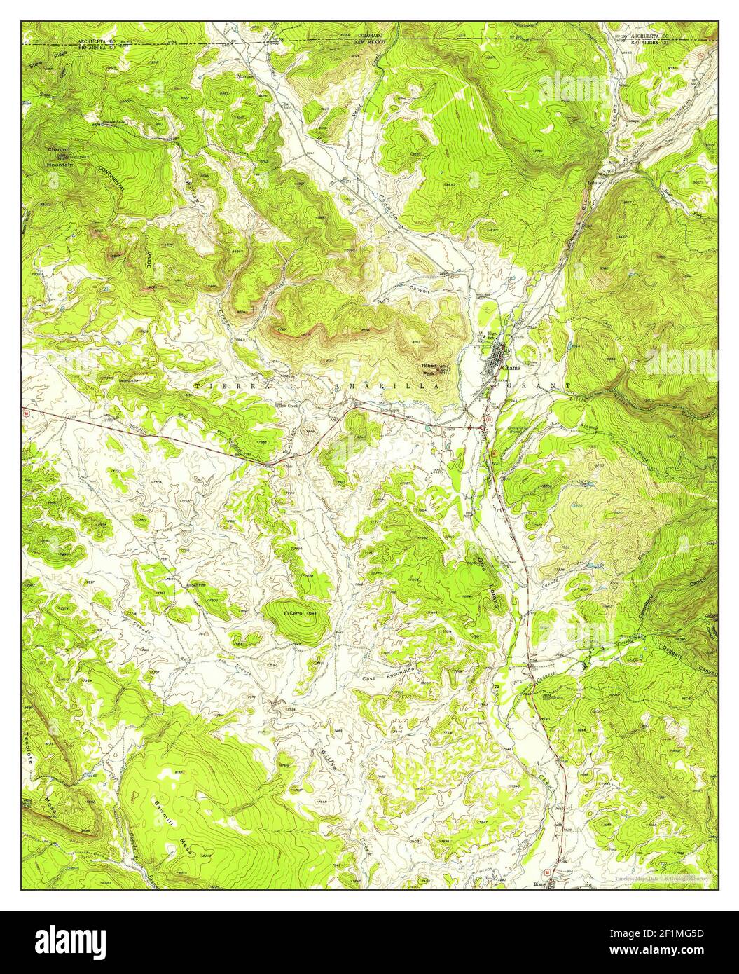 Map of chama new mexico hires stock photography and images Alamy