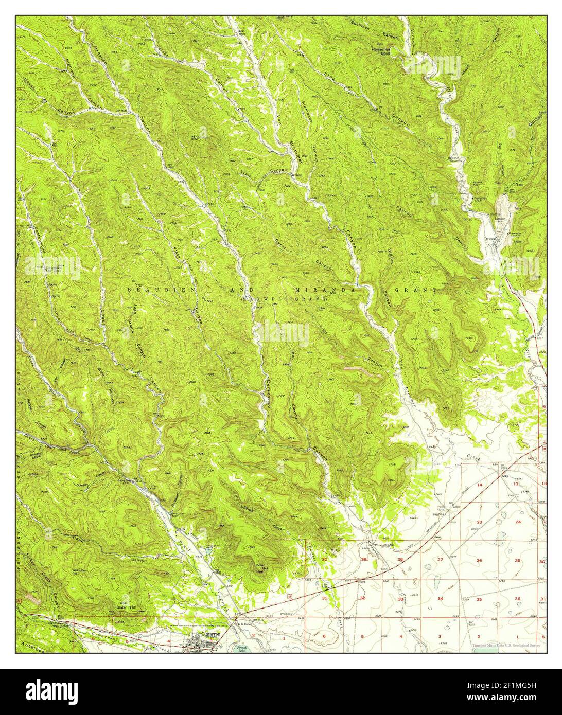 Cimarron New Mexico Map Cimarron, New Mexico, Map 1955, 1:62500, United States Of America By  Timeless Maps, Data U.s. Geological Survey Stock Photo - Alamy