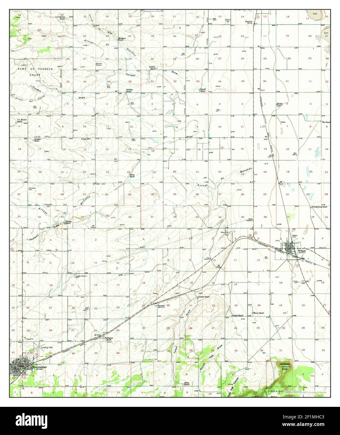 Mountainair new mexico map hires stock photography and images Alamy