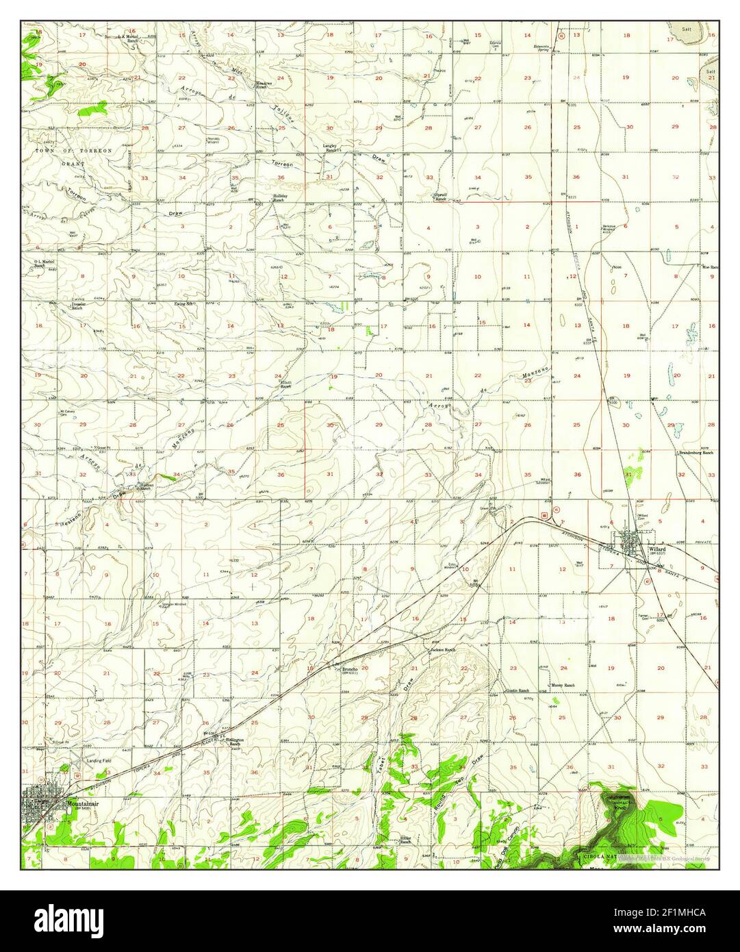 Map of mountainair hires stock photography and images Alamy