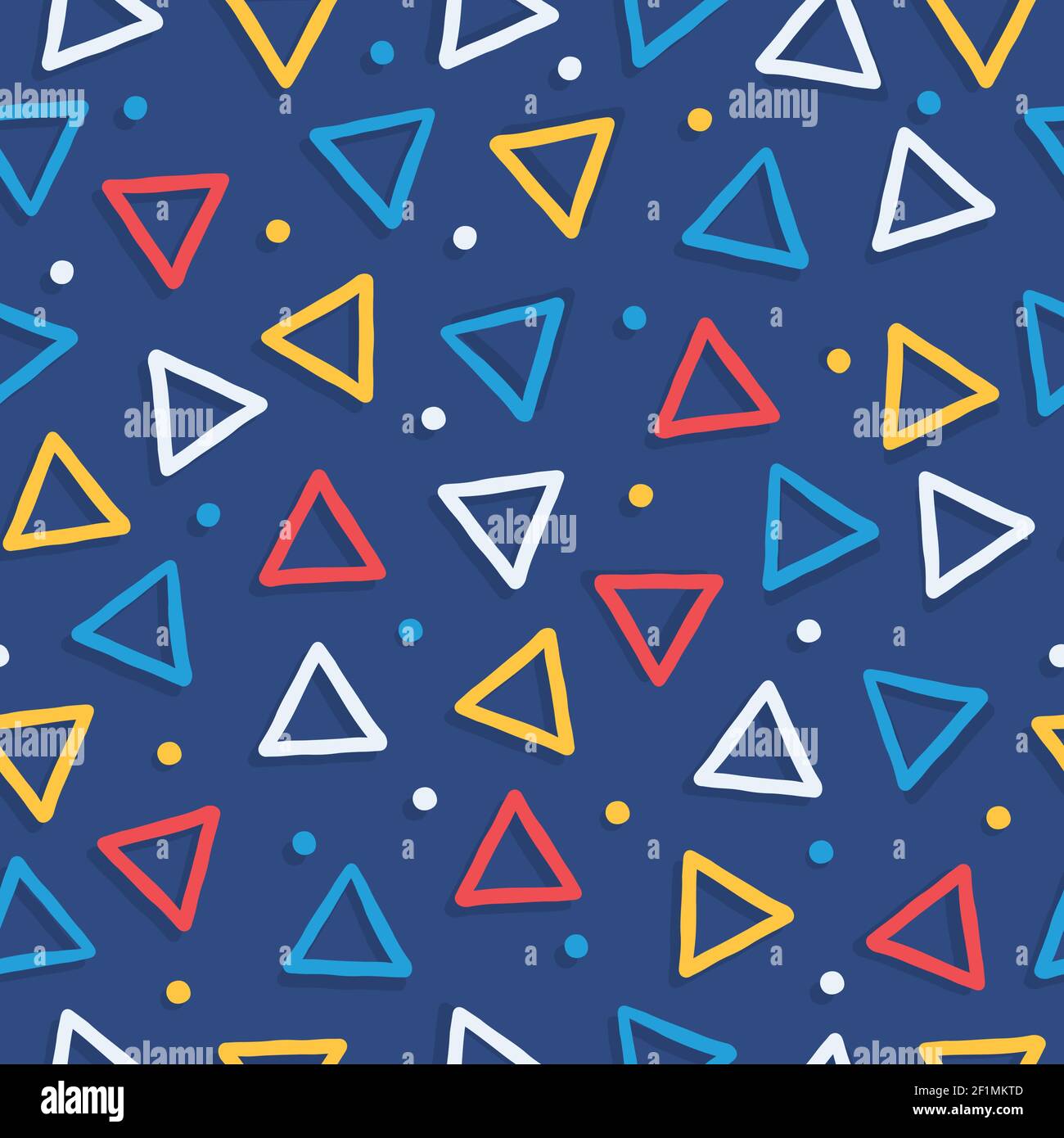 Geometric Seamless Pattern. Colorful Triangle Shape Vibrant Summer