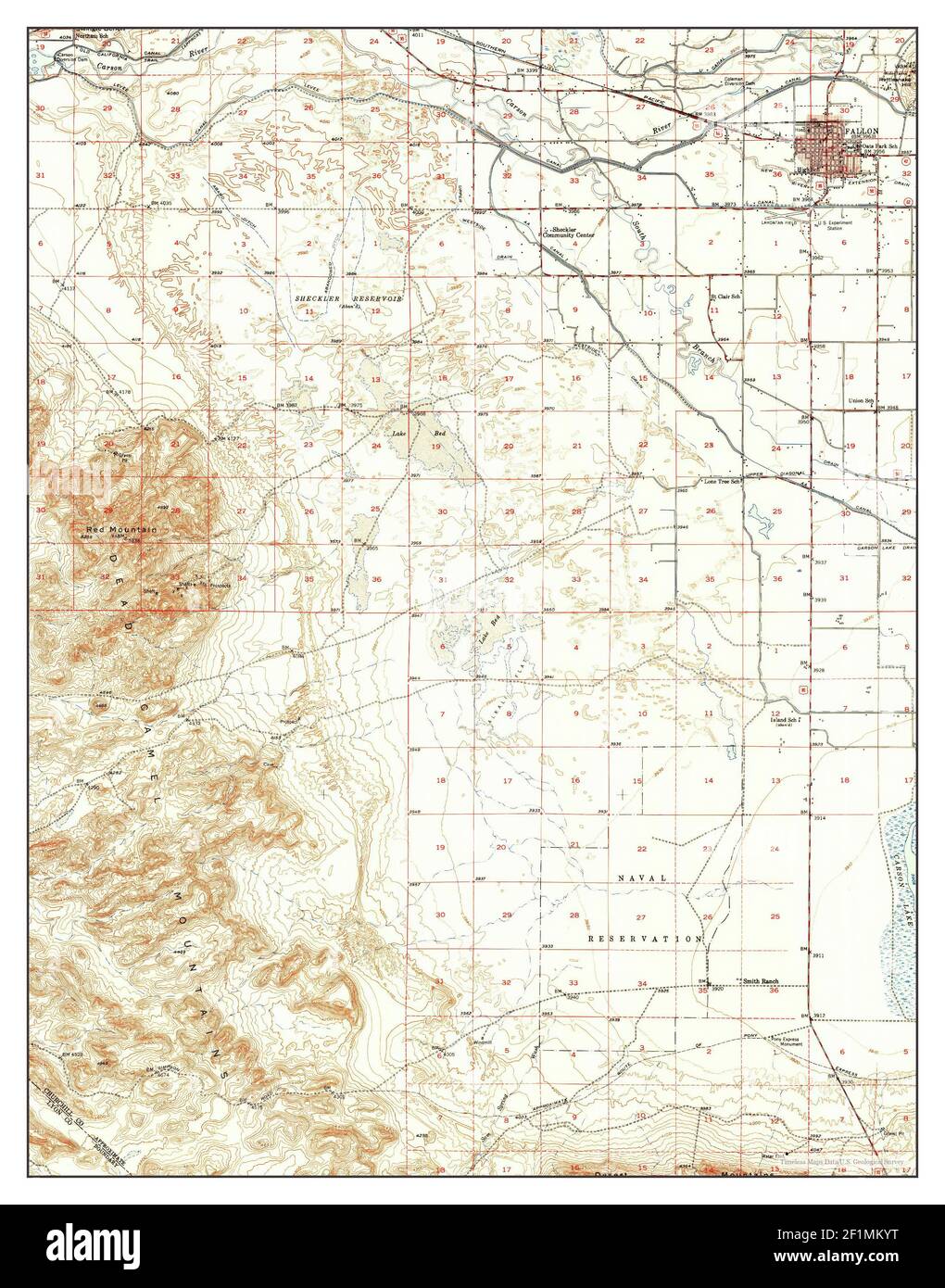 Map of fallon hires stock photography and images Alamy