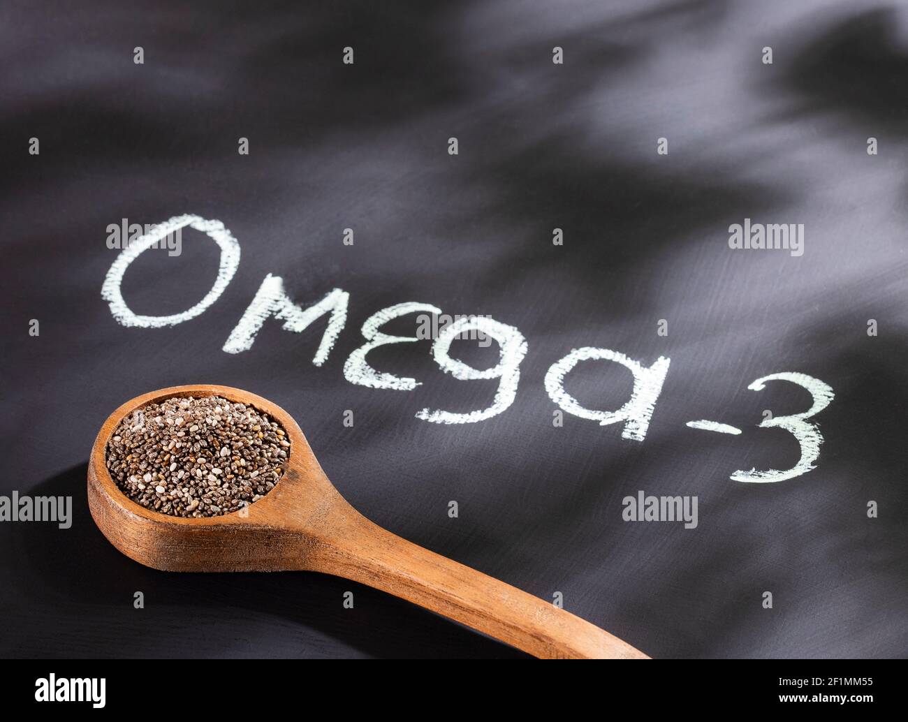 Organic and healthy chia seeds Omega 3 Stock Photo Alamy
