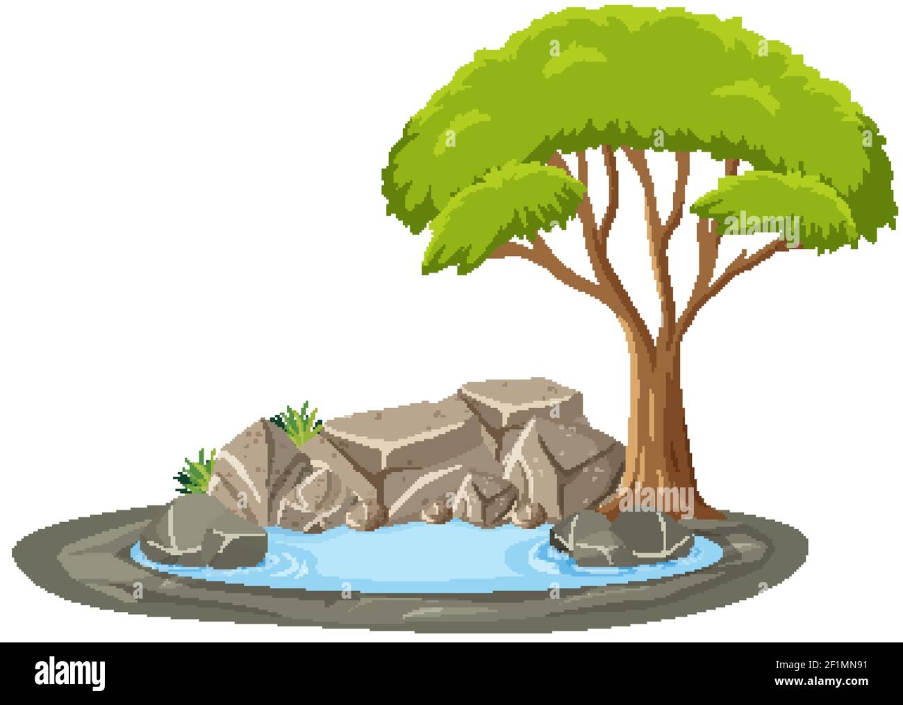 Isolated tree on white background illustration Stock Vector Image & Art ...