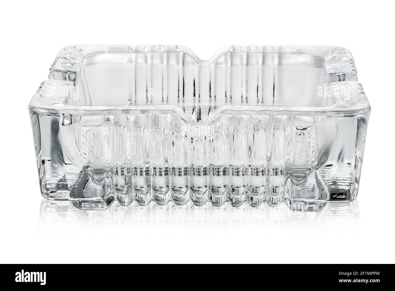 Square glass ashtray Stock Photo Alamy