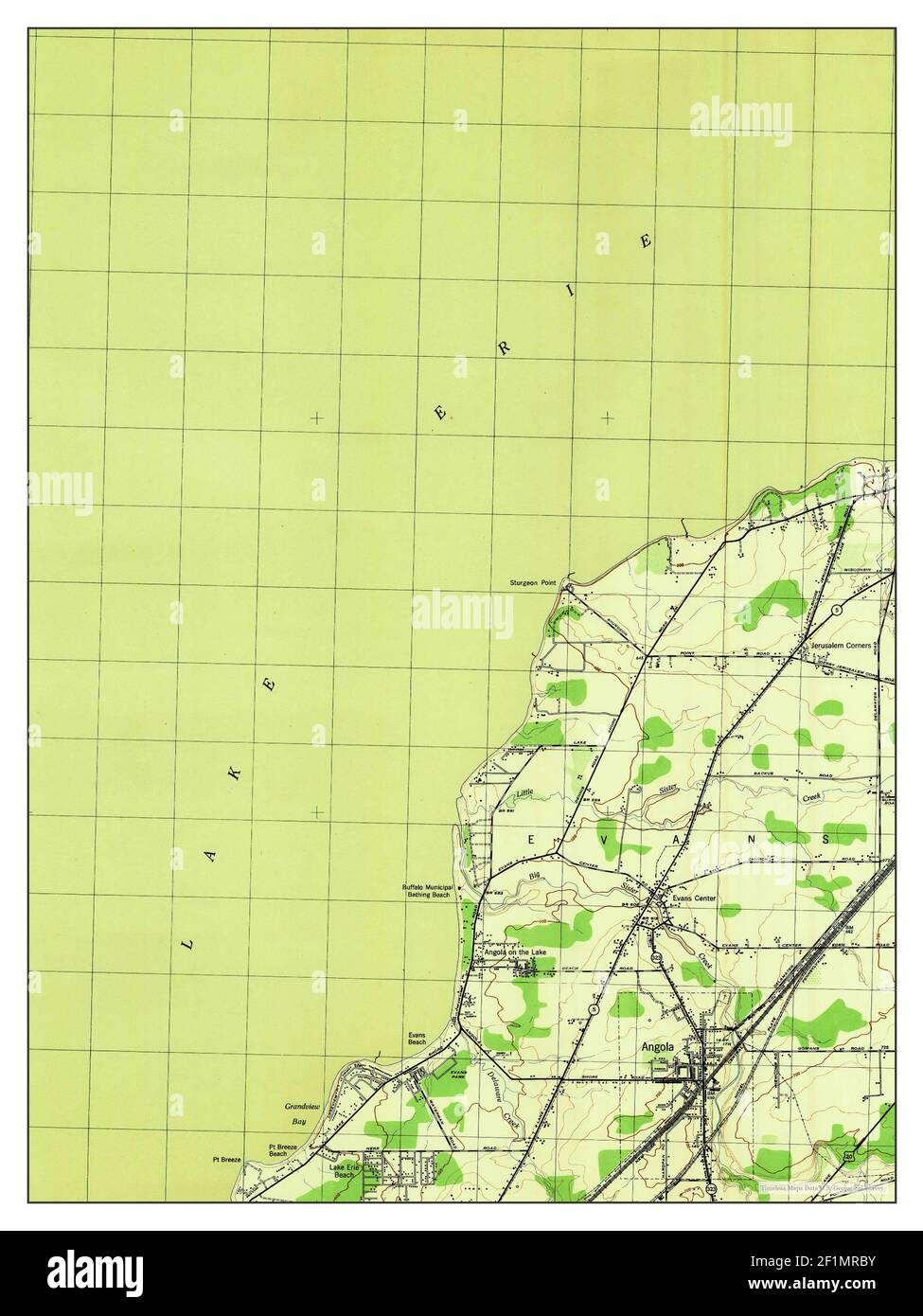 Angola, New York, map 1944, 131680, United States of America by Timeless Maps, data U.S