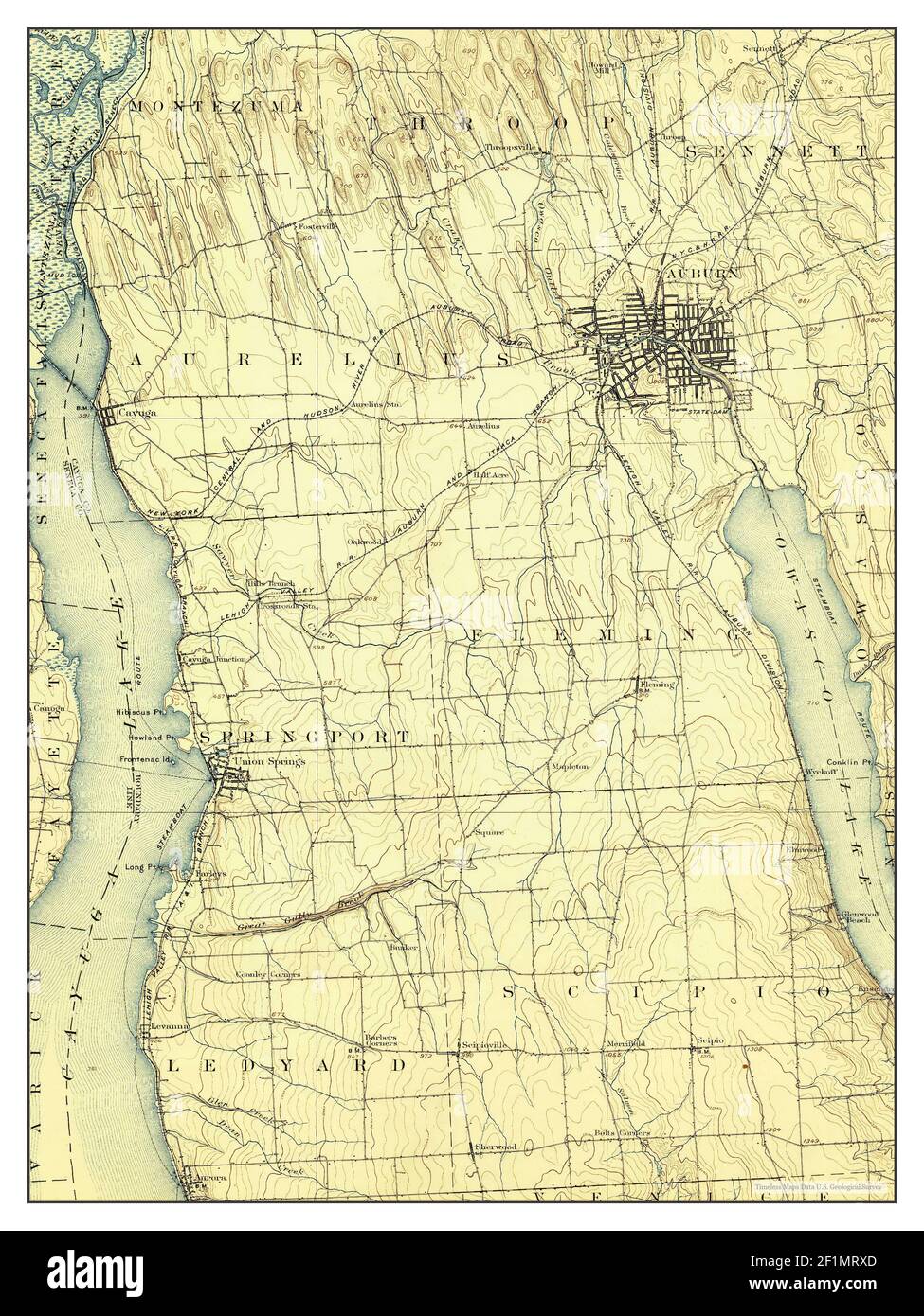 Auburn, New York, map 1902, 162500, United States of America by Timeless Maps, data U.S