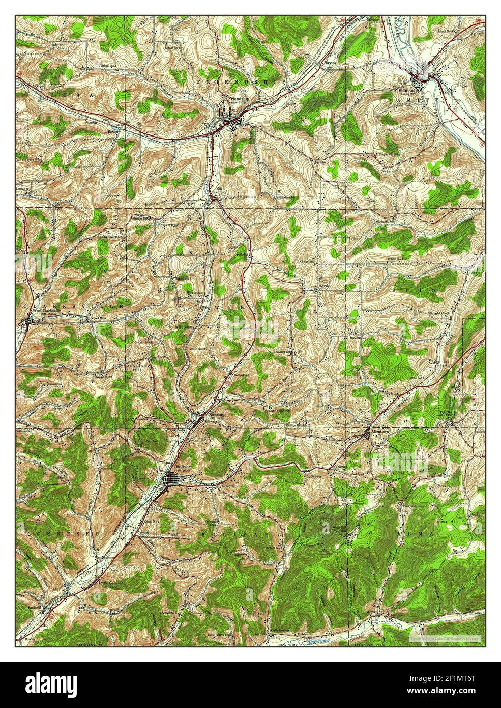 Belmont, New York, map 1939, 162500, United States of America by
