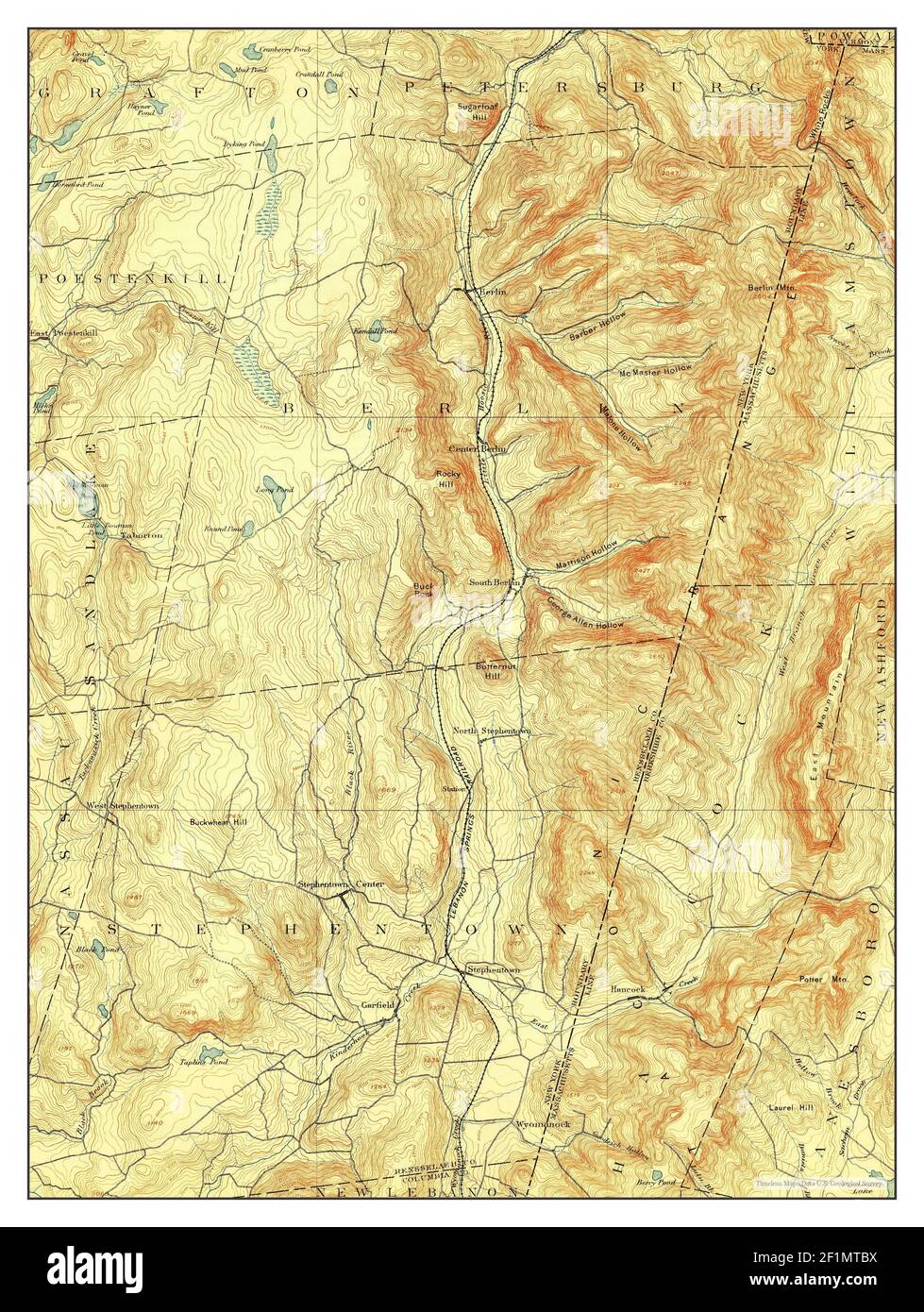 Berlin, New York, map 1898, 1:62500, United States of America by ...